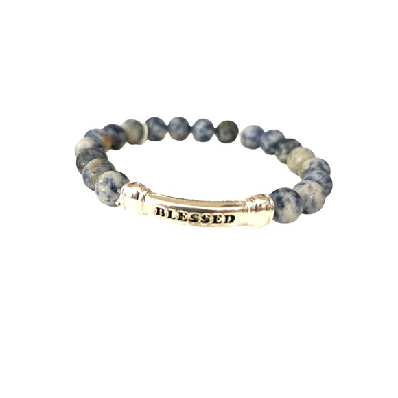 ICON Jewelry - ICON Blue and Silver Beaded Bracelet